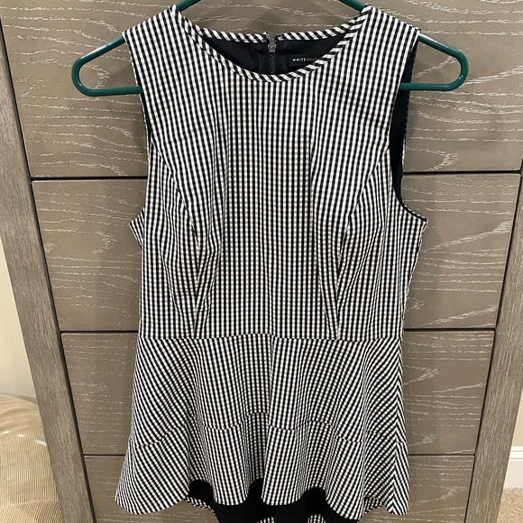 WHBM peplum work blouse. Size 2 - Picture 1 of 4